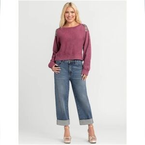 Jessica Simpson Wide Leg Boyfriend Jeans